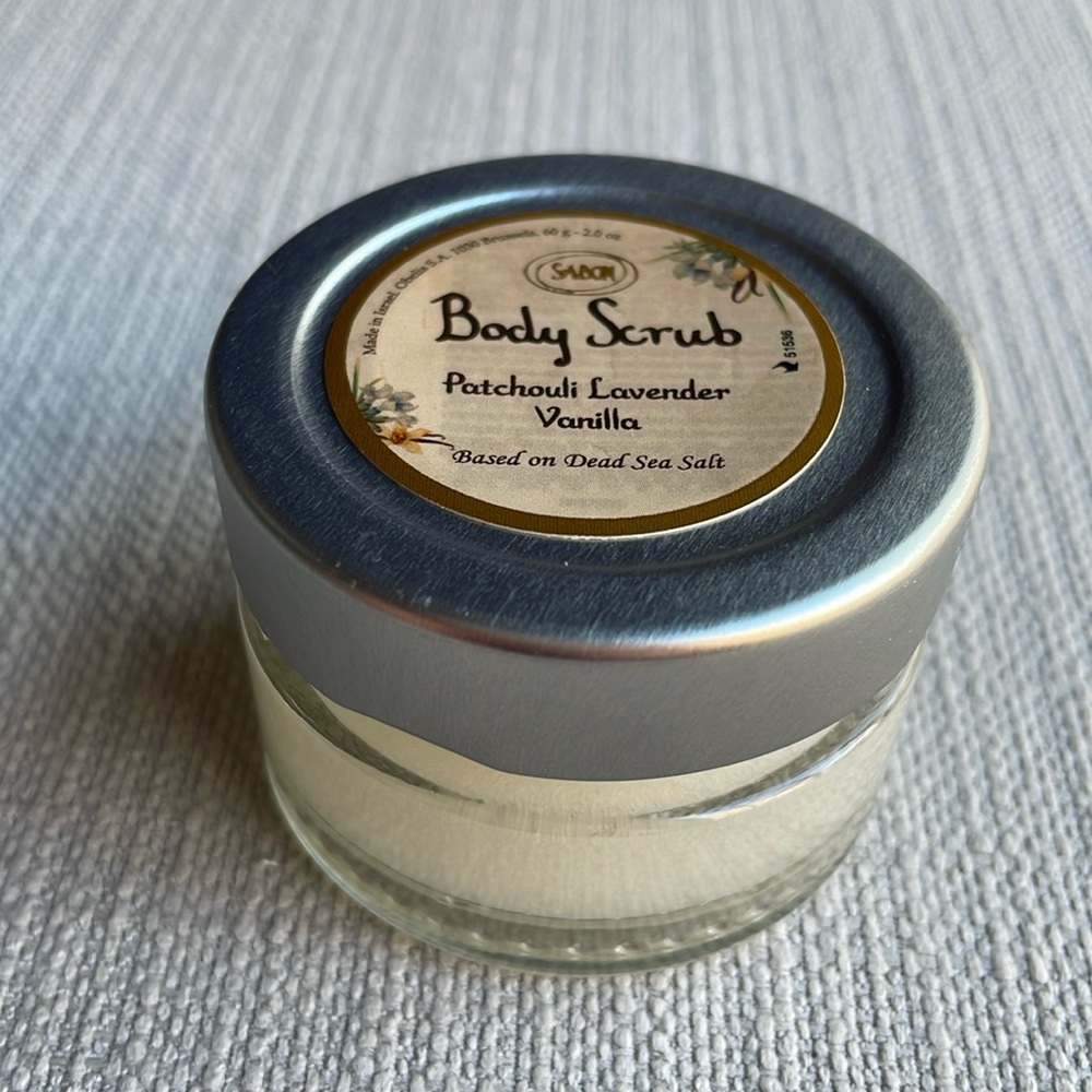 SABON Mini Body Scrub Patchouli Lavender Vanilla 67ml